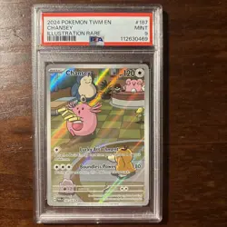 Pokemon 2024 SV Twilight Masquerade TWM en Chansey #187/167 PSA 9 - Image 1