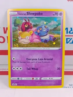 Pokemon Evolving Skies Galarian Slowpoke Promo SWSH126 Cosmo Holo - Image 1