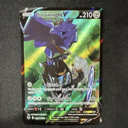 Pokemon Corviknight V Ultra Rare Silver Tempest TG18/TG30 Holo 210 HP - Image 1