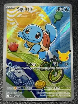 Squirtle MEP 039 Promo - Illustration Rare - Pokemon TCG: 30th Anniversary - NM - Image 1