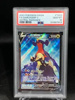 2022 POKEMON PSA 10 GARCHOMP V SWORD & SHIELD ASTRAL RADIANCE TG23/TG30 FULL ART - Image 1