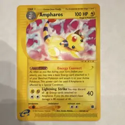 Pokemon Ampharos Expedition Base Set 034/165 Rare 2002 - Image 1