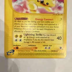 Pokemon Ampharos Expedition Base Set 034/165 Rare 2002 - Image 3
