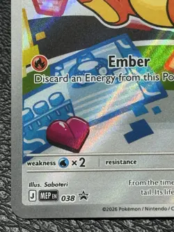Charmander MEP 038 Promo - Illustration Rare - Pokemon TCG: 30th Anniversary NM - Image 5