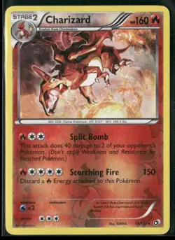 2013 Pokemon Legendary Treasures Reverse Holofoil Charizard 19/113 - Image 1
