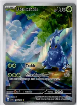 Pokemon Heracross Secret Illustration Rare Paldea Evolved PAL 194/193 NM English - Image 1