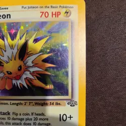 First Edition Pokemon Tcg Jolteon Jungle 4/64 Holo 1999-2000 Wizards Base Set - Image 3
