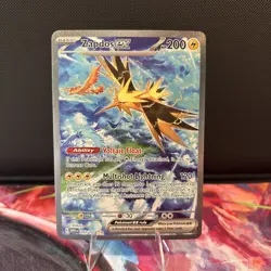 Pokemon Scarlet & Violet 151 Zapdos ex 202/165 Special Illustration Art Rare -NM - Image 1