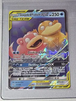 Slowpoke & Psyduck GX 35/236 NM-LP Tag Team – Unified Minds Pokemon TCG Full Art - Image 1