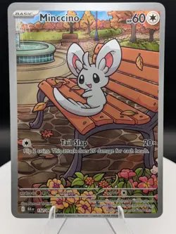 Pokemon TCG: Black Bolt: (152/086) Minccino Illustration Rare (NM) - Image 1
