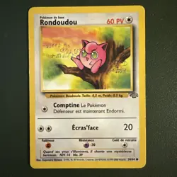 Pokemon TCG Rondoudou #54/64 FRENCH Unlimited CCG Jungle Jigglypuff - Image 1