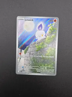 Litwick 101/086 Sv: White Flare Illustration Rare Full Art Holo 60 HP Pokemon T… - Image 2