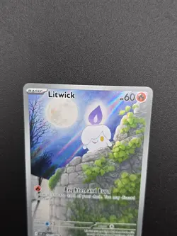 Litwick 101/086 Sv: White Flare Illustration Rare Full Art Holo 60 HP Pokemon T… - Image 4