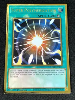 YUGIOH SUPER POLYMERIZATION MAGO-EN047 1ST GOLD (NM) - Image 1