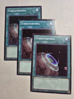 3x Terraforming 1st Edition Common L5DD-ENA16 Yu-Gi-Oh! - Image 1