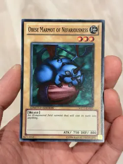 Obese Marmot of Nefariousness World Promo Super Rare WP11-EN003 Yugioh NM - Image 1