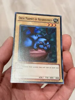 Obese Marmot of Nefariousness World Promo Super Rare WP11-EN003 Yugioh NM - Image 4