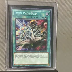 Yu-Gi-Oh! Toon Page-Flip BLCR-EN068 1st Ed Holo Spell-Quick Play - Image 3