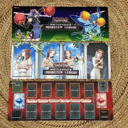 Yugioh Play Mat & Board Lot Of 8 Trading Card Game Yu-Gi-Oh Playmat & Carry Tube - Image 3