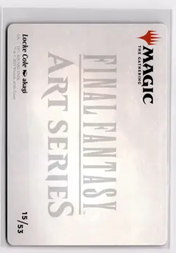 Locke Cole Art Card 15 Art Series: FINAL FANTASY Normal NM - Image 2