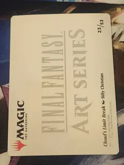 MTG Final Fantasy - Cloud's Limit Break - Art Card NM - Image 2