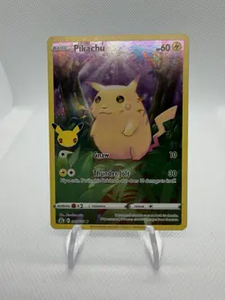 Pokemon Pikachu TCG Celebrations Card 005/025 25th Anniversary - Image 1