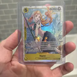 One Piece TCG Nami EB03-053 SR Full Art Foil Extra Booster Card x2 - Image 4