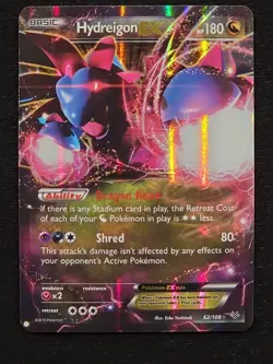 Hydreigon EX 62/108 Holo XY Roaring Skies Pokemon Card - Image 1