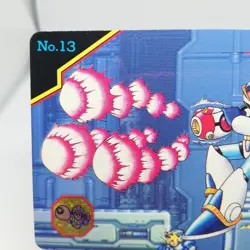 13 Super Ⅿega (Rock) man X CAPCOM JAPAN GAME RETRO CARD 1995 BANDAI TCG - Image 2