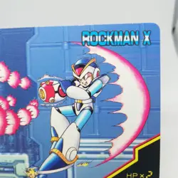 13 Super Ⅿega (Rock) man X CAPCOM JAPAN GAME RETRO CARD 1995 BANDAI TCG - Image 3