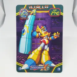 107 VAJURILA LL ROCK Megaman X3 CAPCOM JAPAN GAME RETRO CARD 1995 BANDAI TCG - Image 1