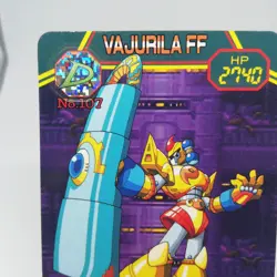 107 VAJURILA LL ROCK Megaman X3 CAPCOM JAPAN GAME RETRO CARD 1995 BANDAI TCG - Image 2