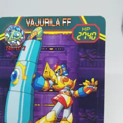 107 VAJURILA LL ROCK Megaman X3 CAPCOM JAPAN GAME RETRO CARD 1995 BANDAI TCG - Image 3