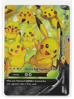 Pikachu V-Union SWSH142 Black Star Promo Sword & Shield SWSH Pokemon TCG Card NM - Image 1