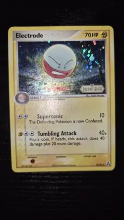 Pokemon Card - Electrode Legend Maker Stamped 32/92 Uncommon Reverse Holo MP - Image 1