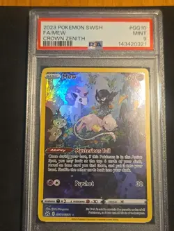 2023 Pokemon Crown Zenith Galarian Gallery Mew Holo Card GG10/GG70 PSA 9 - Image 2