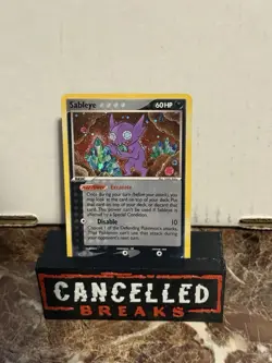 Pokemon EX Crystal Guardians Sableye Darkness Holo Rare Card 10/100 2006 - Image 1
