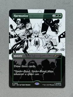 Harmonize Spider-Man 7018 Borderless Inked Bonus Card – Secret Lair Non-Foil MTG - Image 3