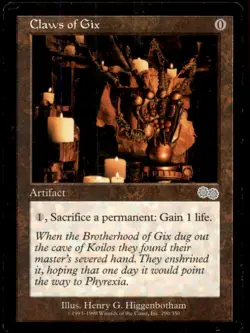 Claws of Gix LP Light Play Urza's Saga MTG [8867] - Image 1