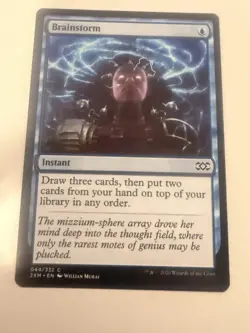 Brainstorm Common Instant Double Masters 044/332 Regular Blue English Magic - Image 1