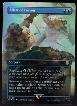 Mists of Lorien 0499 Borderless Foil Rare Lord of the Rings MTG Near Mint - Image 1