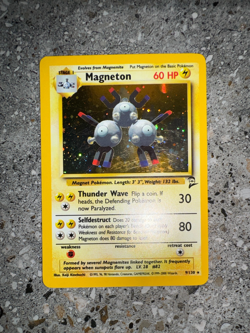 Pokemon TCG Cards Magneton 9/130 Base Set 2 Holo Rare EXC - Image 3