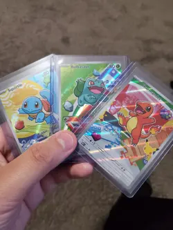 Pokemon TCG First Partner Illustration Collection Series 1 Kanto GEN 1 Starters - Image 1
