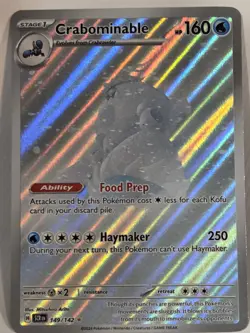 Crabominable 149/142 Stellar Crown Illustration Rare Pokemon TCG Full Art - Image 1