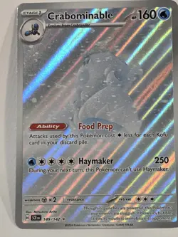 Crabominable 149/142 Stellar Crown Illustration Rare Pokemon TCG Full Art - Image 2