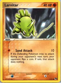 Pokemon TCG Larvitar 11/17 POP Series 1 D - Image 1