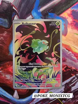 BULBASAUR 133/132 ME01 MEGA EVOLUTION ILLUSTRATION RARE NM - Image 1