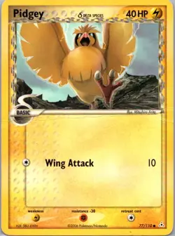 Pokemon TCG Pidgey δ 77/110 Holon Phantoms D - Image 1