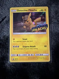 DETECTIVE PIKACHU 2019 Pokemon Detective Pikachu Black Star Promo #SM170 Holo - Image 1