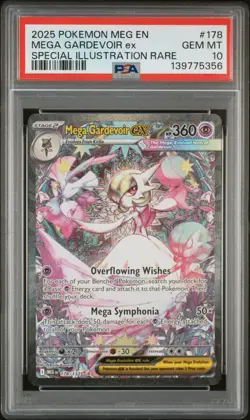 2025 POKEMON MEG EN-MEGAEVOLUTION #178 MEGAGARDEVOIR EX PSA 10 - Image 1